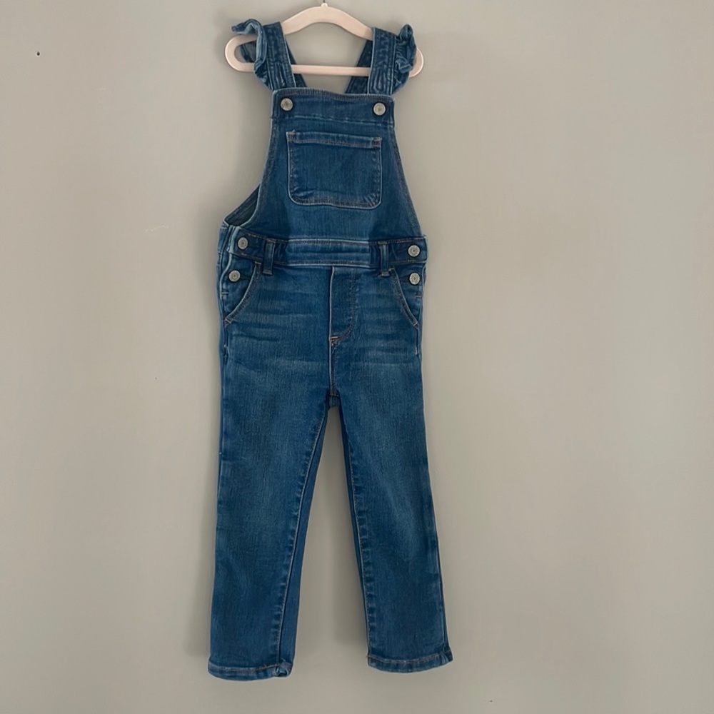 Gap ruffled skinny overall